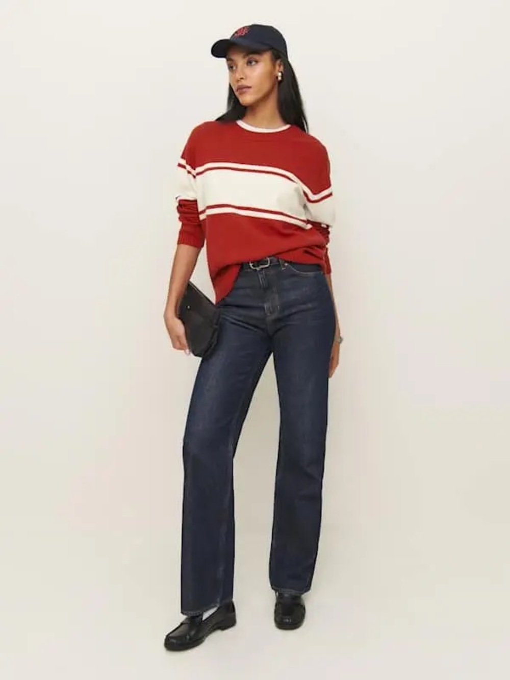 Reformation Fields Cashmere Blend Oversized Crewneck Sweater - Picture 2 of 6